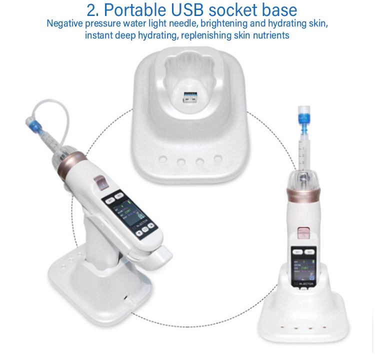 EZ Injector | Portable Gun Injection For Skin Care | Negative Pressure Hydrolifting Device | Skin Tightening and Wrinkle Removal