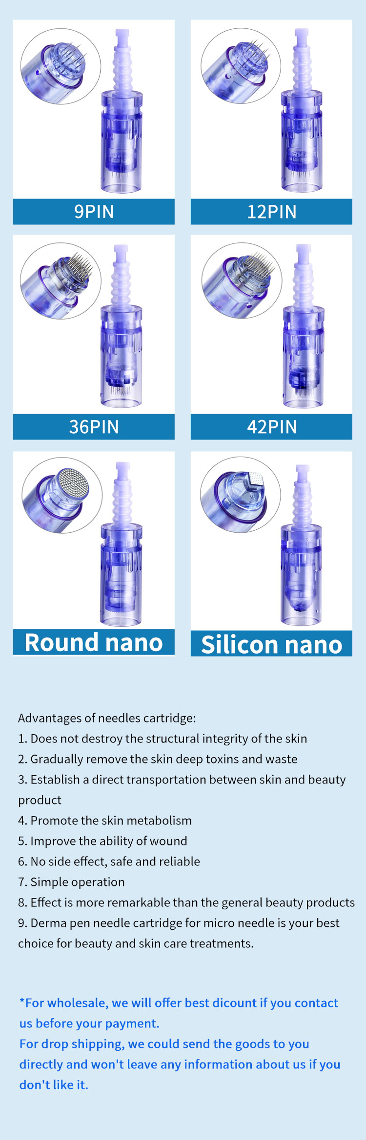 Cartridges Microneedling for Dr.pen A6