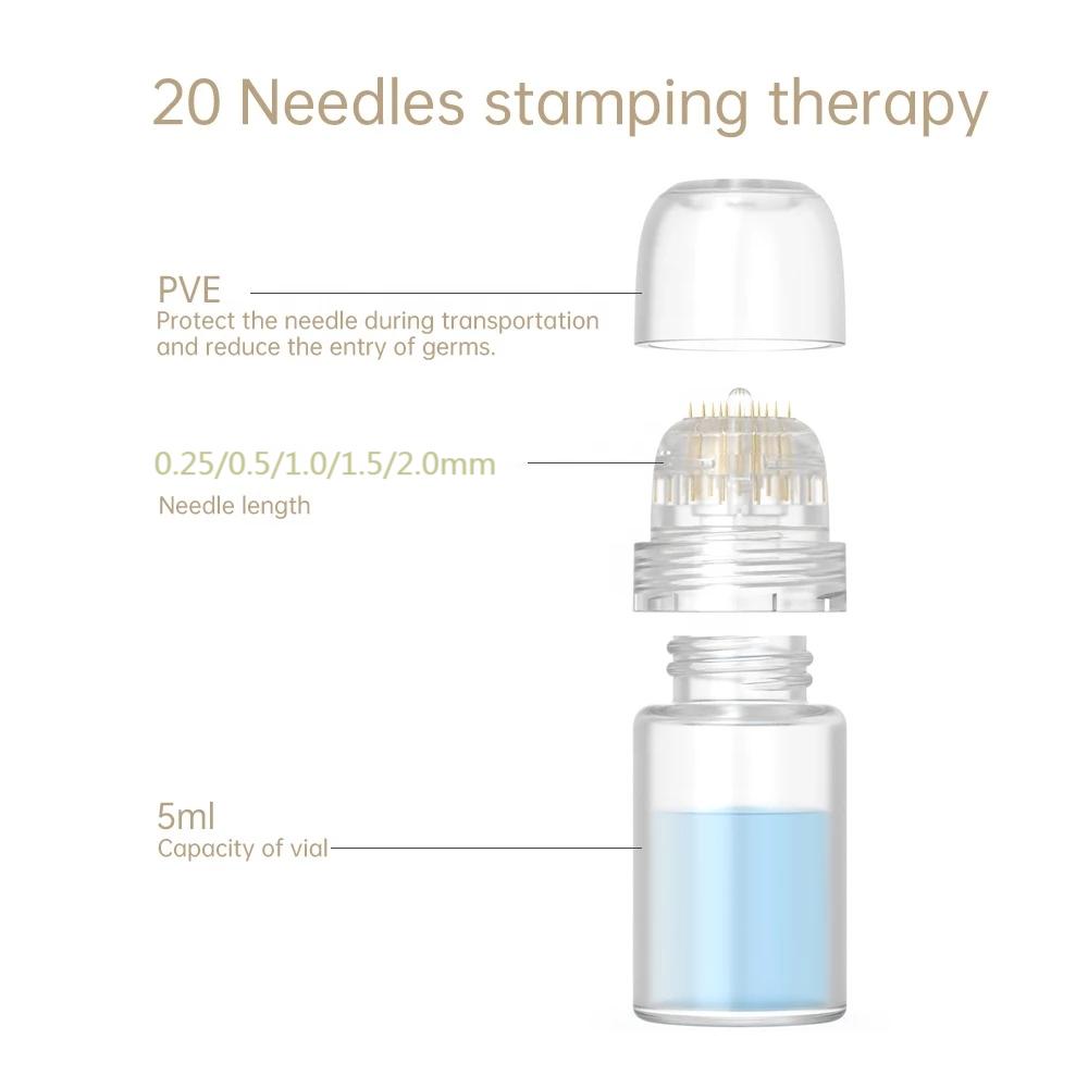 Hydra Needle 20pin Microneedle Hydra Roller 64 Needle Home Use Skinbooster Injector