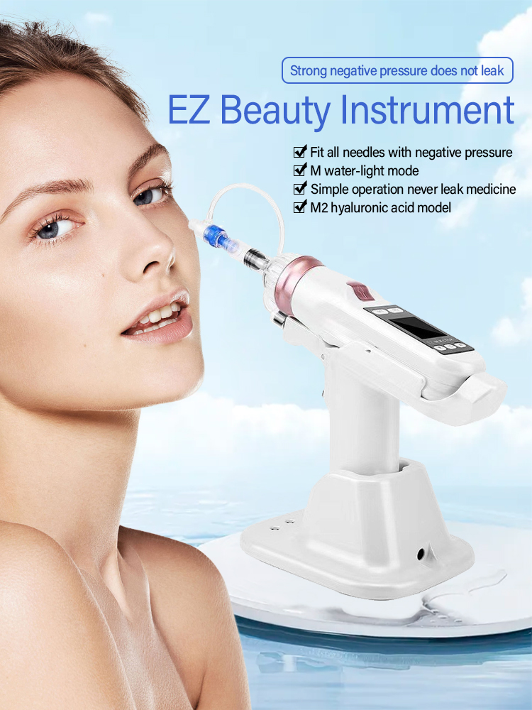 EZ Injector | Portable Gun Injection For Skin Care | Negative Pressure Hydrolifting Device | Skin Tightening and Wrinkle Removal