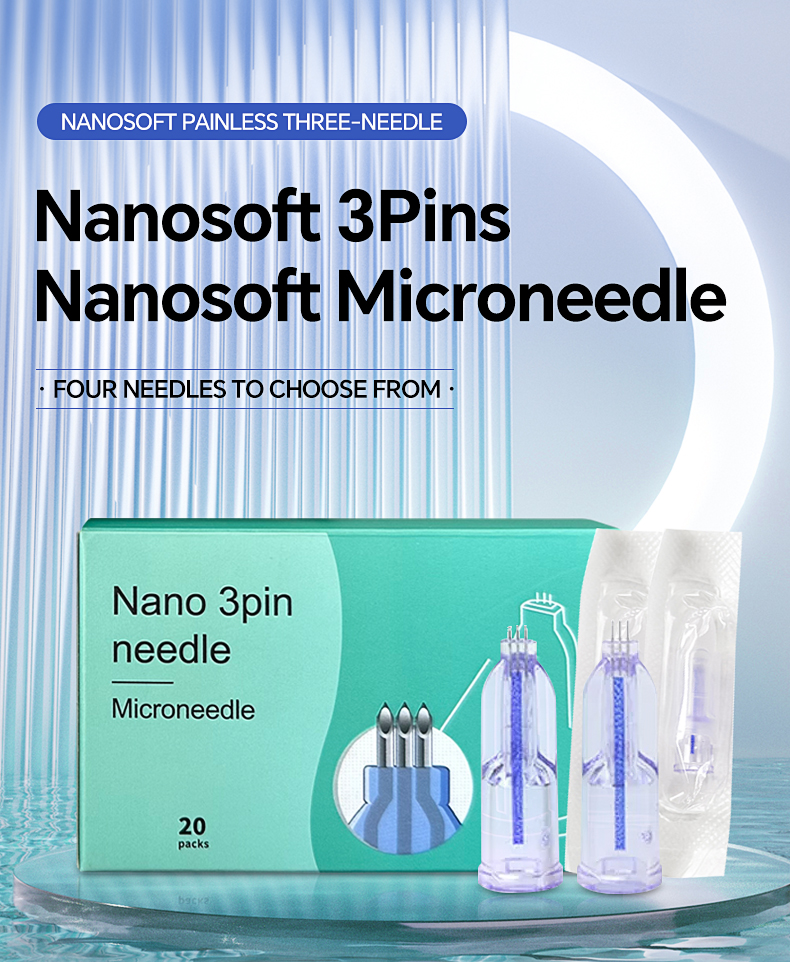 Nanosoft 3pin Microneedle 34G Disposable Sterile Microneedles for Skinbooster Injection